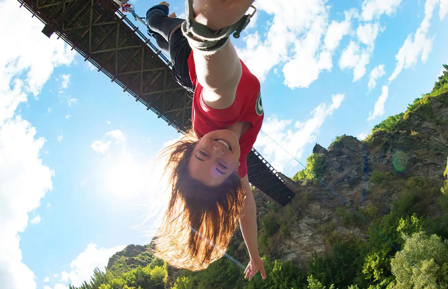 The Kawarau Bungy Centre above the Kawarau River at Gibbston