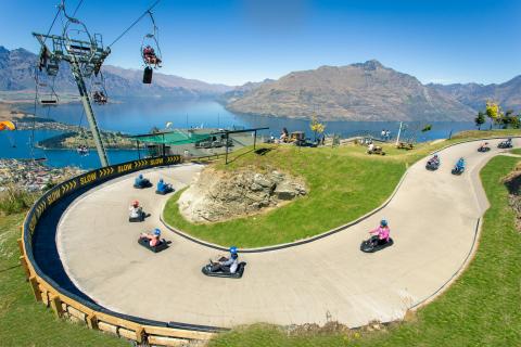 skyline queenstown luge view with chairlift easy resizecom