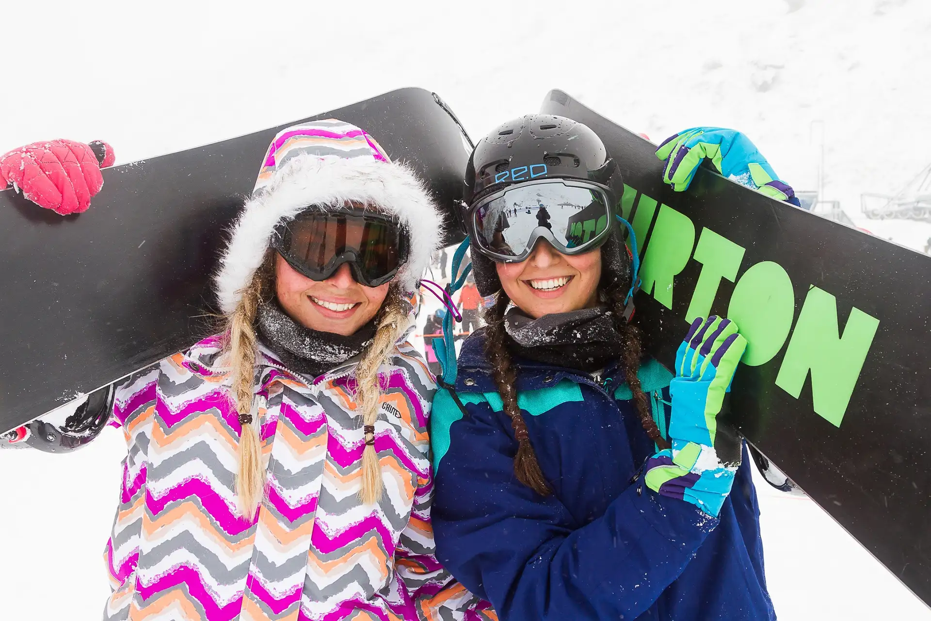 From Australias Gold Coast to The Remarkables L to R Jemma Barry and ...