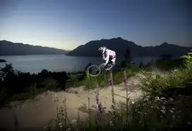 Ben Lomond trail mountain biker