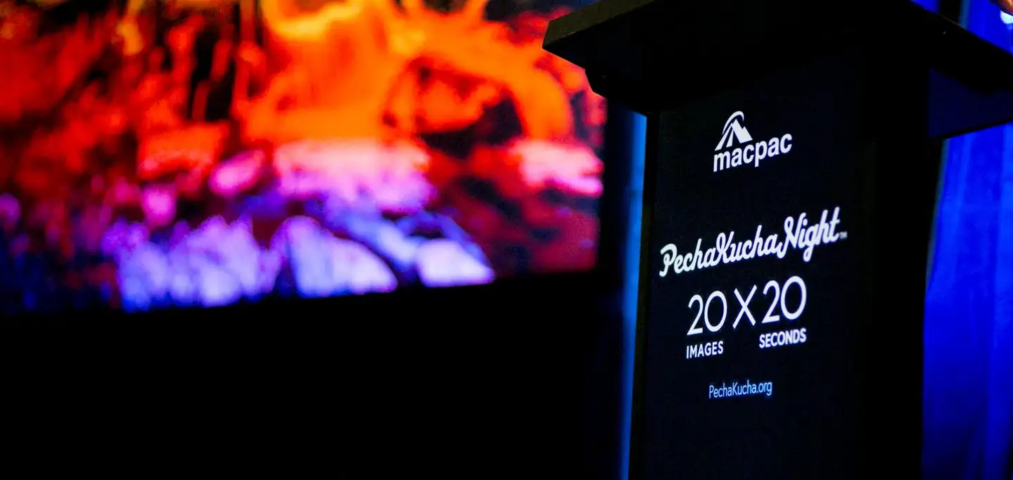 MacPac Pecha Kucha at the American Express Queenstown Winter Festival 2016