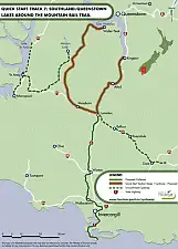 Around the Mountains Trail map