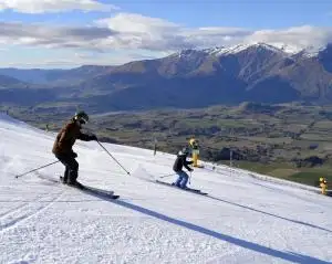 Coronet Peak Snowgun getting the M1 ready for tomorrow's opening day.