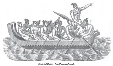 Maori canoe Tasman