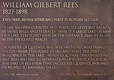 William Gilbert Rees plaque