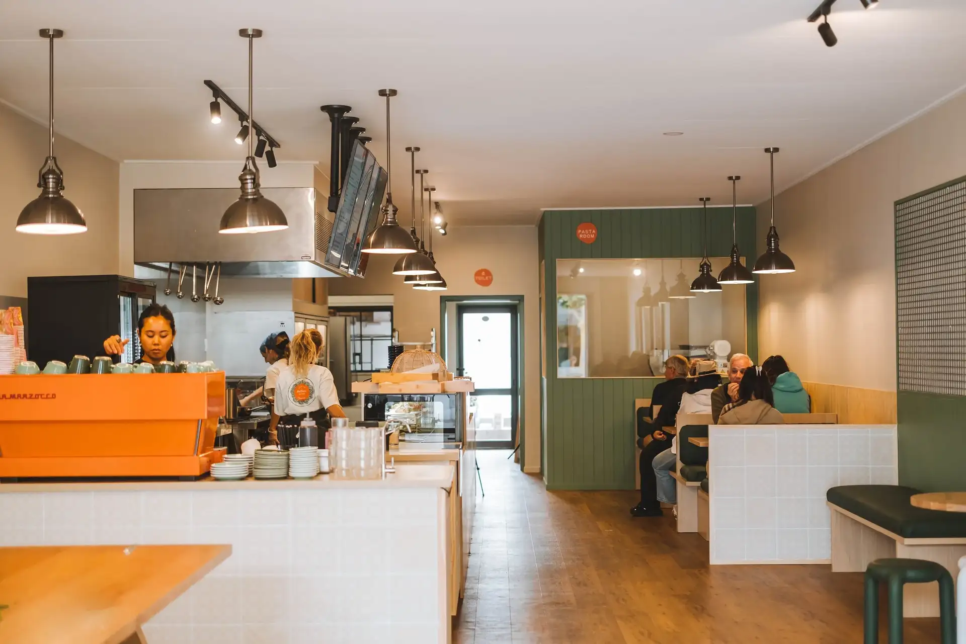 Fresca Pasta Kitchen interior seating area