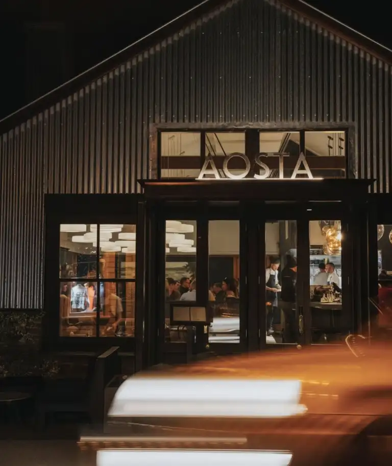 The dining room at Aosta in Arrowtown