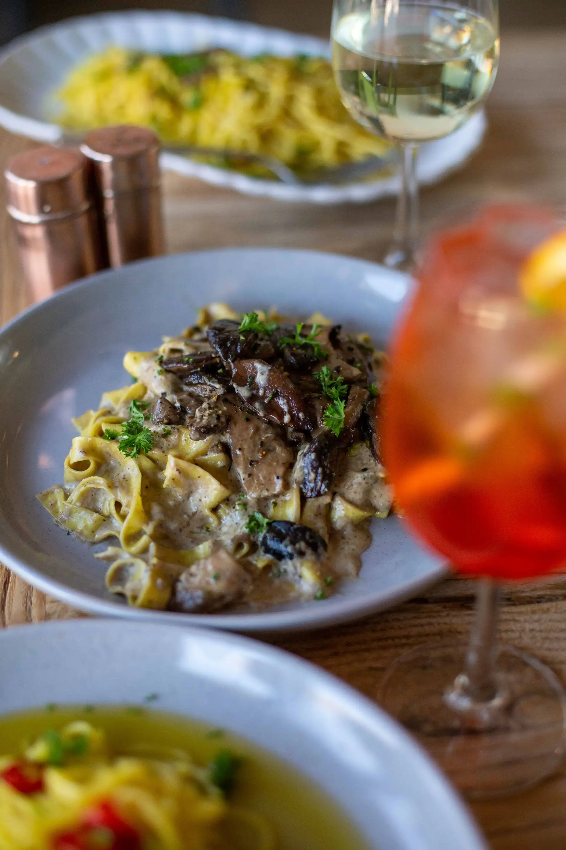 A pasta dish at Bianca by Giovi in Arrowtown
