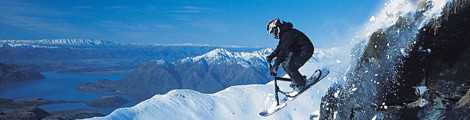 Snow bike at Treble Cone