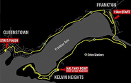 Queenstown Marathon map